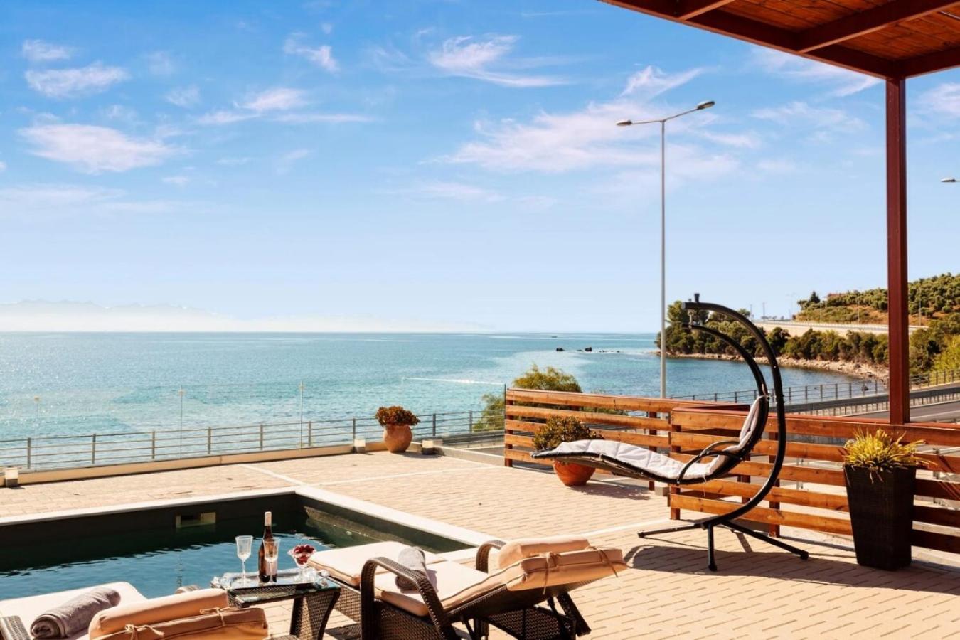 Seaside Summer Bliss - Aurora Luxury Pool Paradise Petalidi Luaran gambar