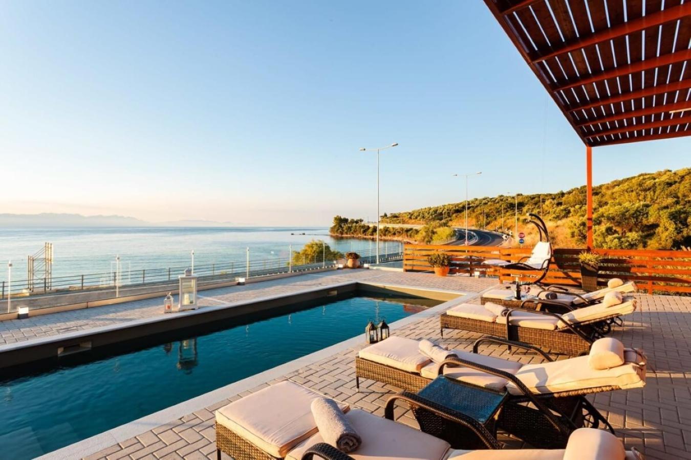 Seaside Summer Bliss - Aurora Luxury Pool Paradise Petalidi Luaran gambar