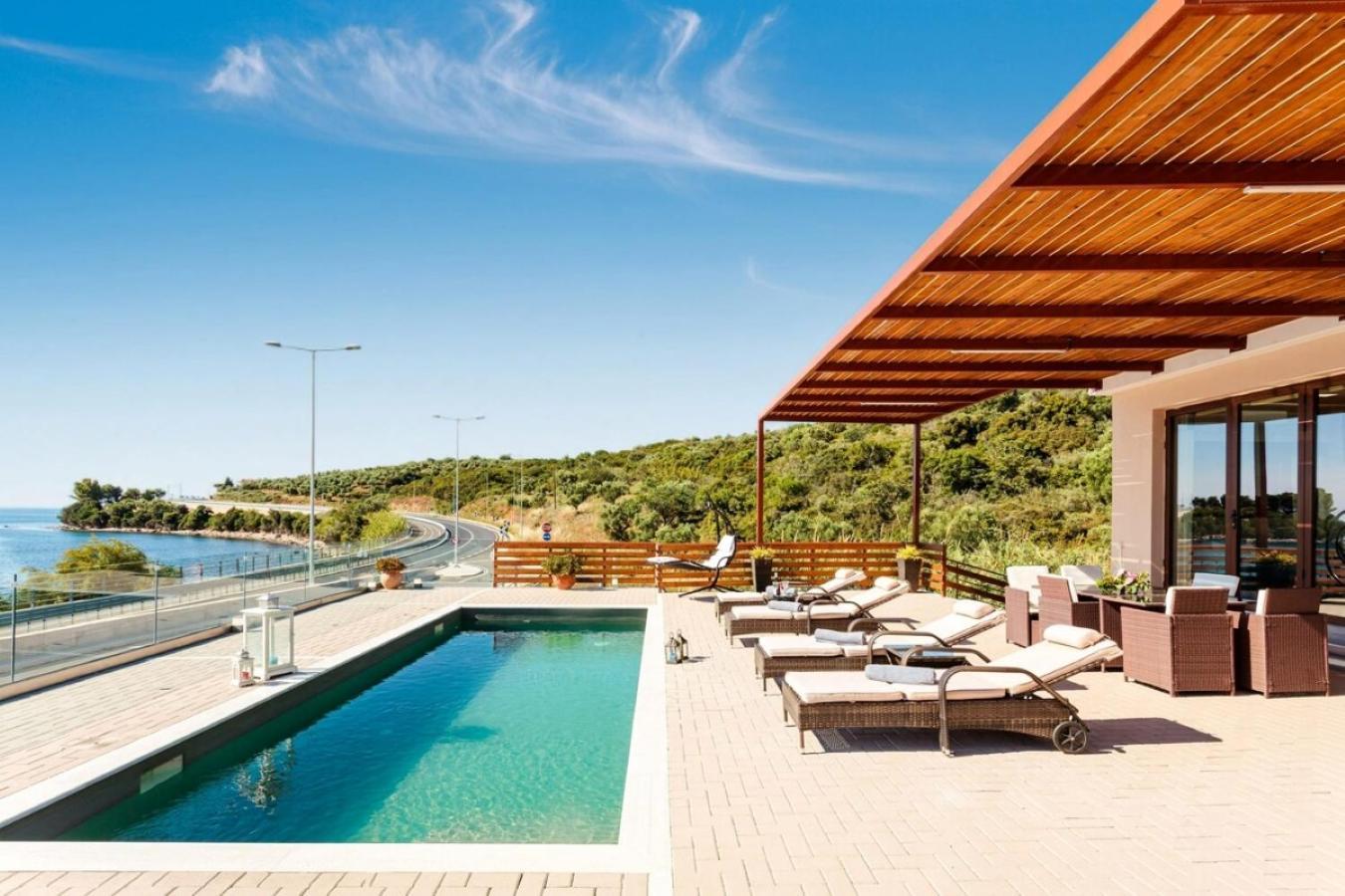 Seaside Summer Bliss - Aurora Luxury Pool Paradise Petalidi Luaran gambar
