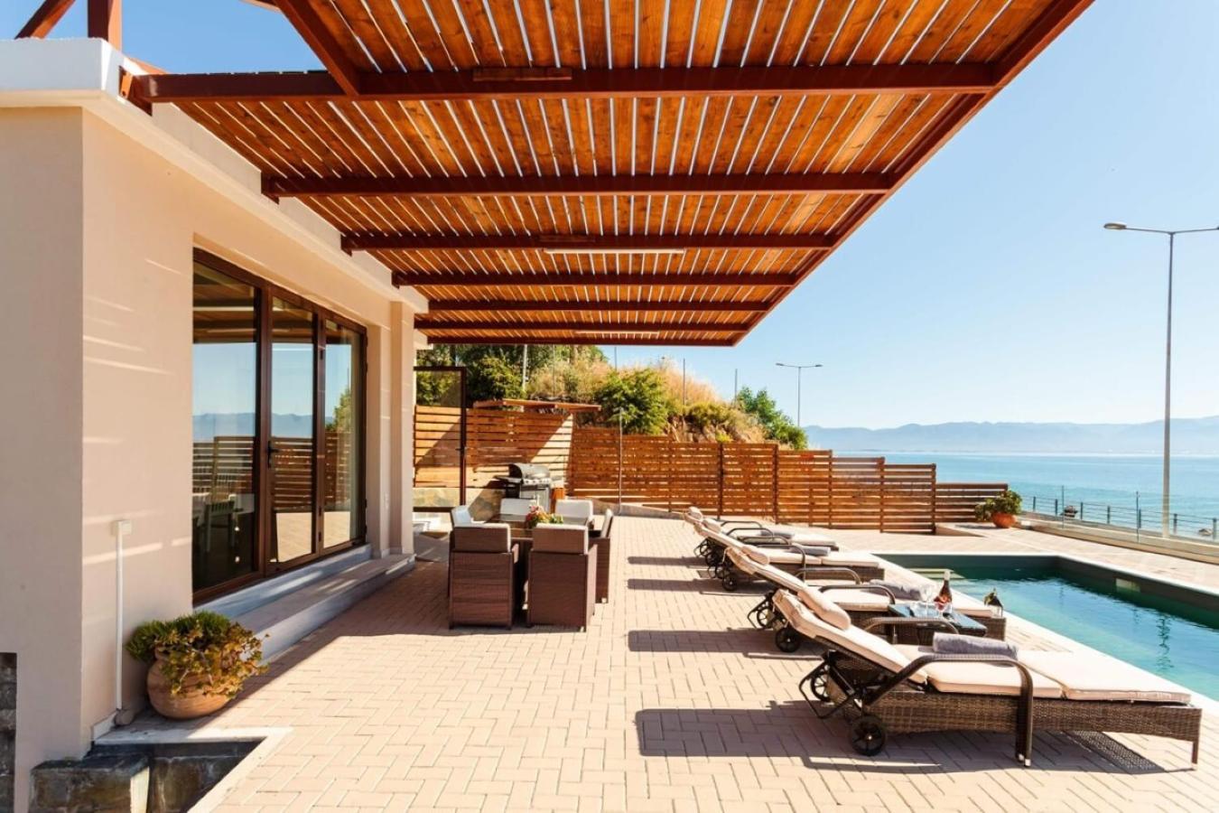 Seaside Summer Bliss - Aurora Luxury Pool Paradise Petalidi Luaran gambar