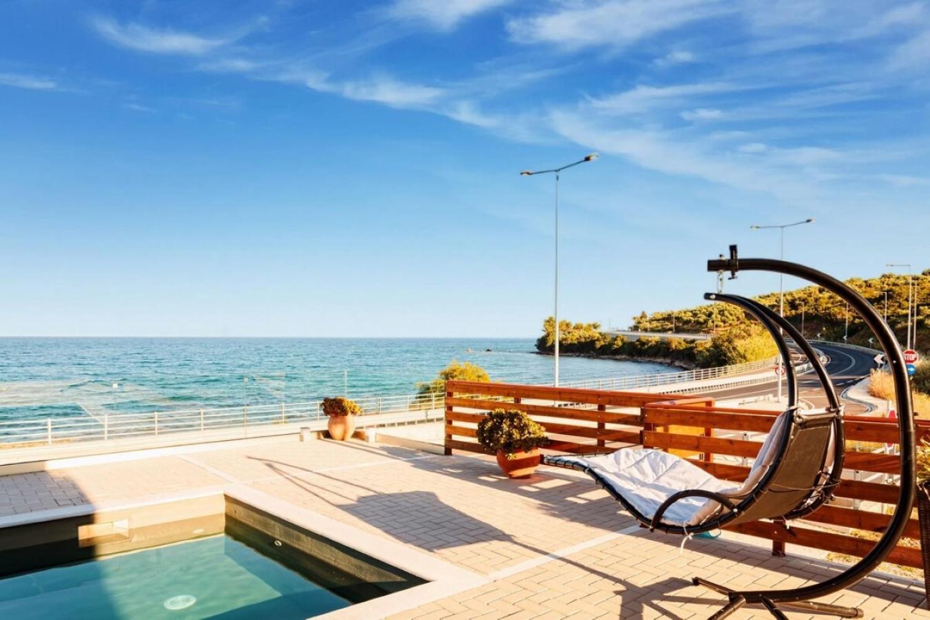 Seaside Summer Bliss - Aurora Luxury Pool Paradise Petalidi Luaran gambar