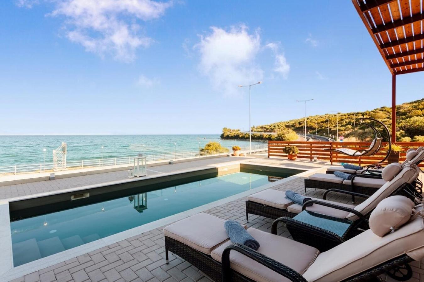 Seaside Summer Bliss - Aurora Luxury Pool Paradise Petalidi Luaran gambar